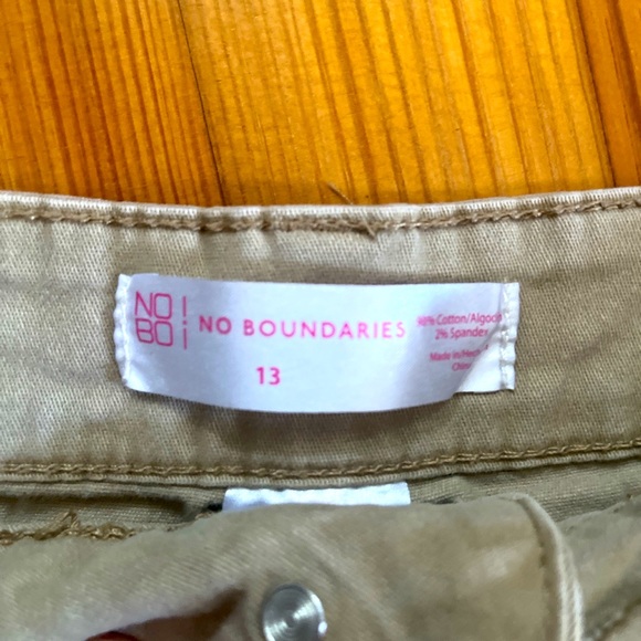 Size 13 Tan Cutoff No Boundaries Shorts w/ 10” length - Picture 2 of 2